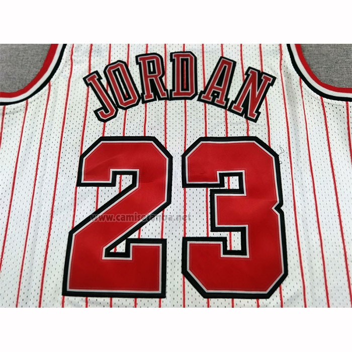 Camiseta Chicago Bulls Michael Jordan NO 23 Reload Mitchell & Ness 1997-98 Blanco